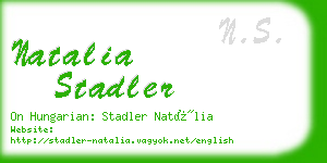 natalia stadler business card